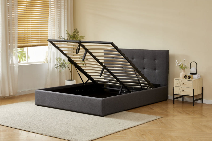 OzyDreams Gas Lift Storage Bed Frame in Queen Size