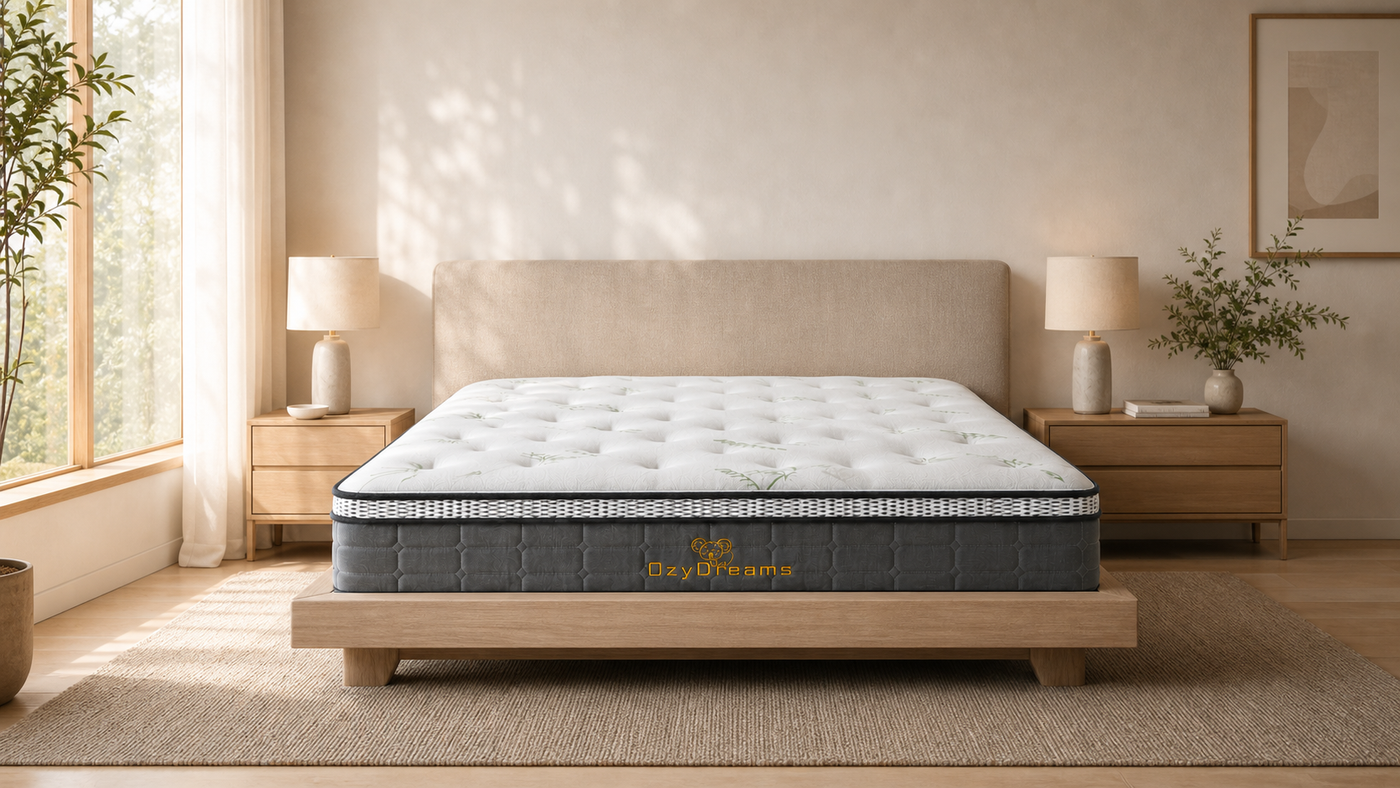 Pillow Top Bamboo 30cm Mattress - Firm Feel