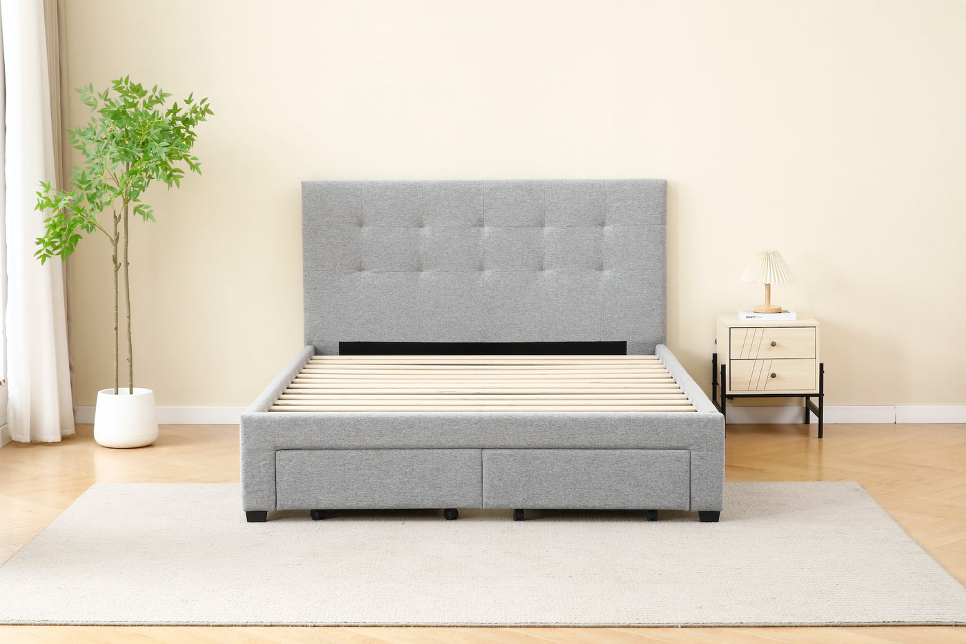 Tiffany Bed Frame With Drawers