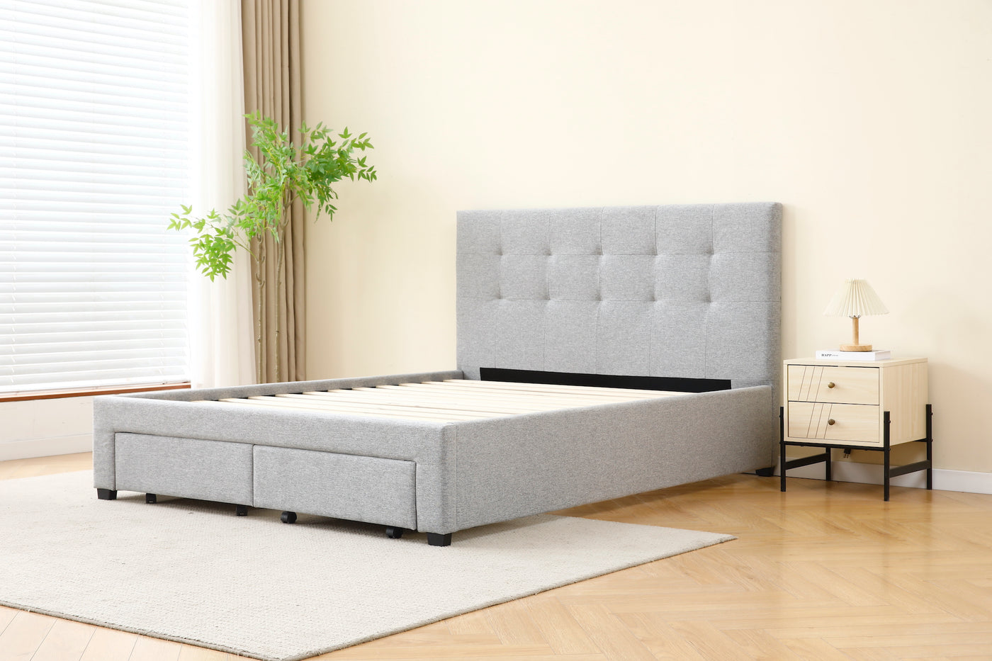 Tiffany Bed Frame With Drawers