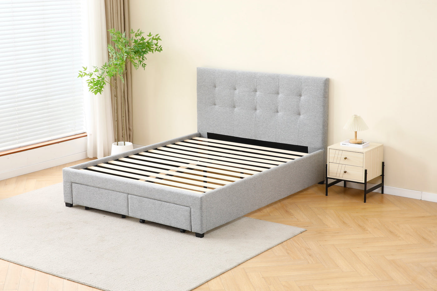 Tiffany Bed Frame With Drawers