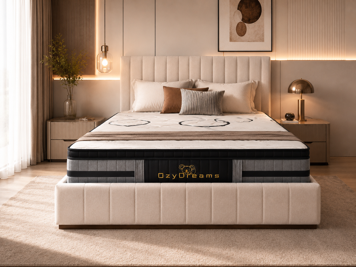 OzyDreams Luxury Comfort Plus 32cm Mattress - Firm Feel