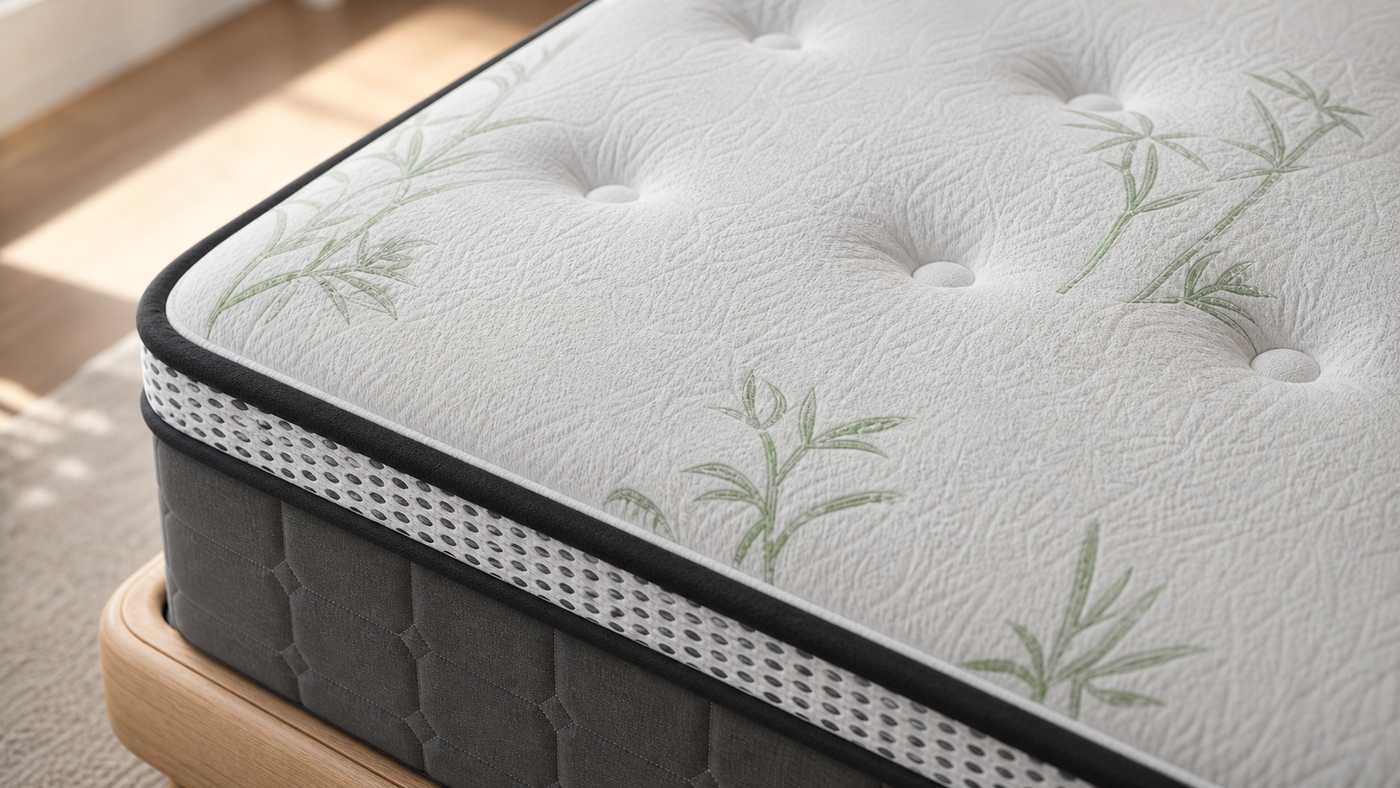 Pillow Top Bamboo 30cm Mattress - Firm Feel