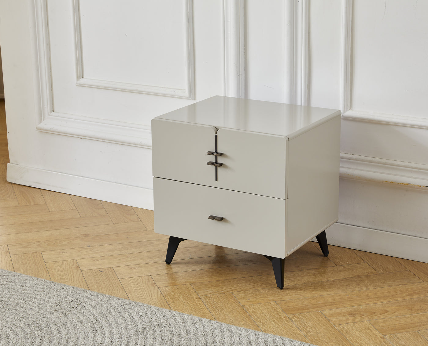 Milan Grey Bedside Table
