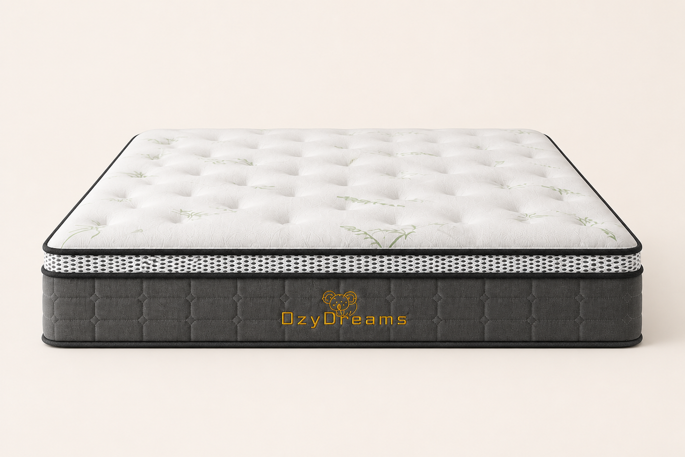 Pillow Top Bamboo 30cm Mattress - Firm Feel