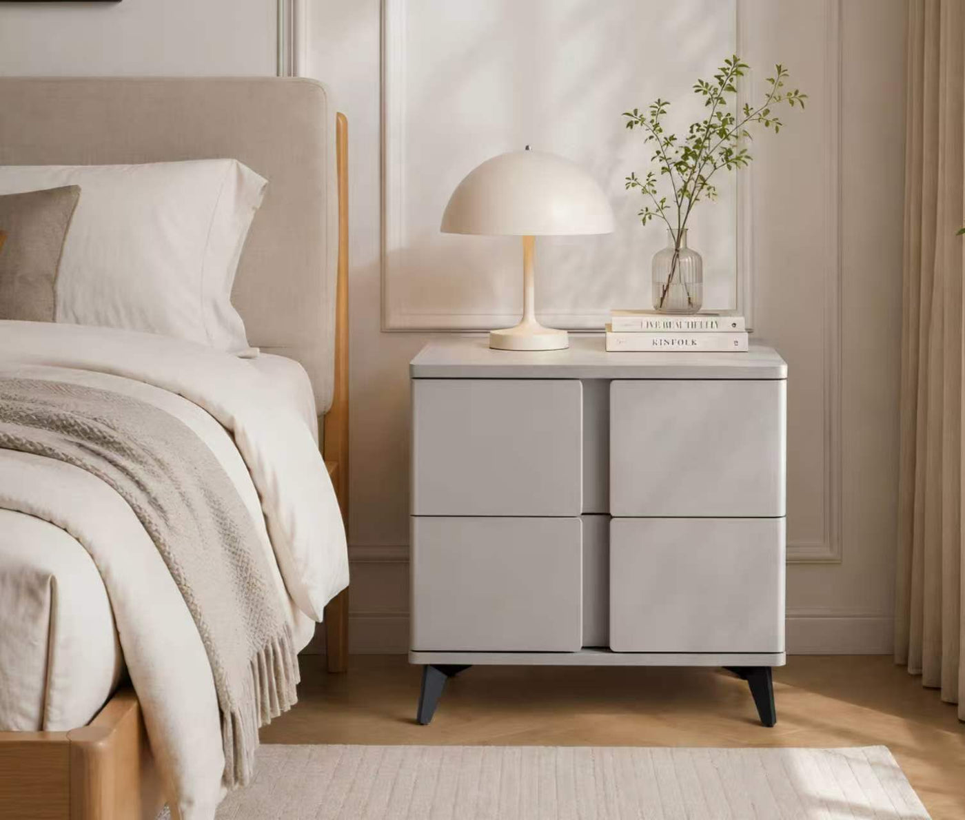 Aspen Minimalist Bedside Table
