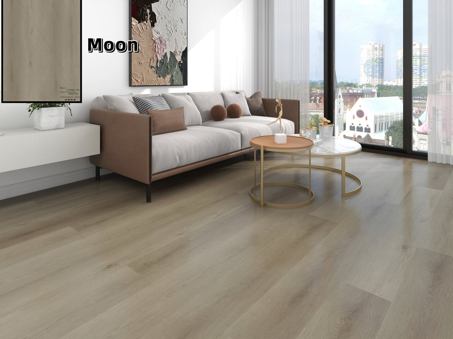 Moon Wooden Floor Board (Free Installation)