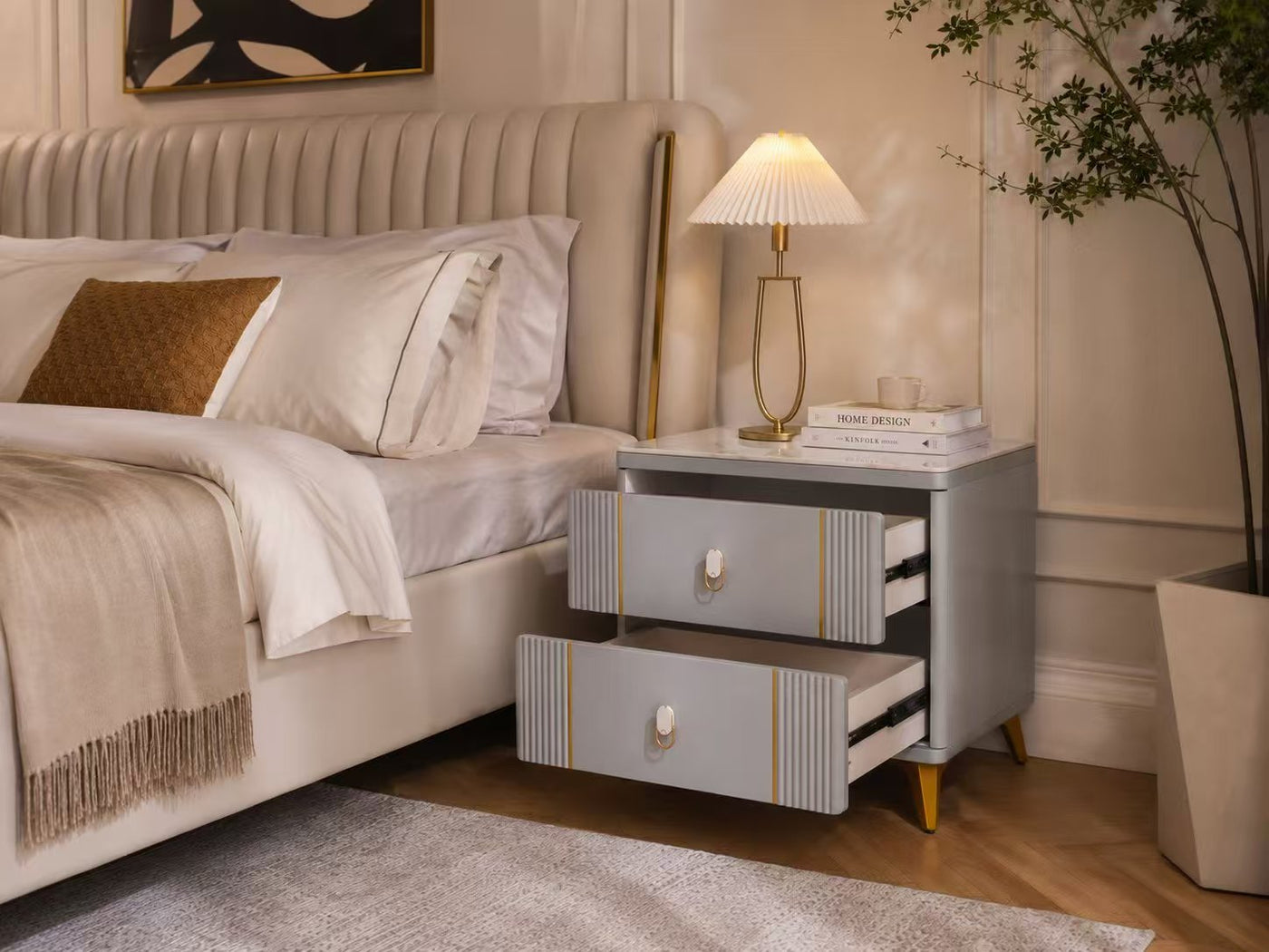 Verona Marble Bedside Table