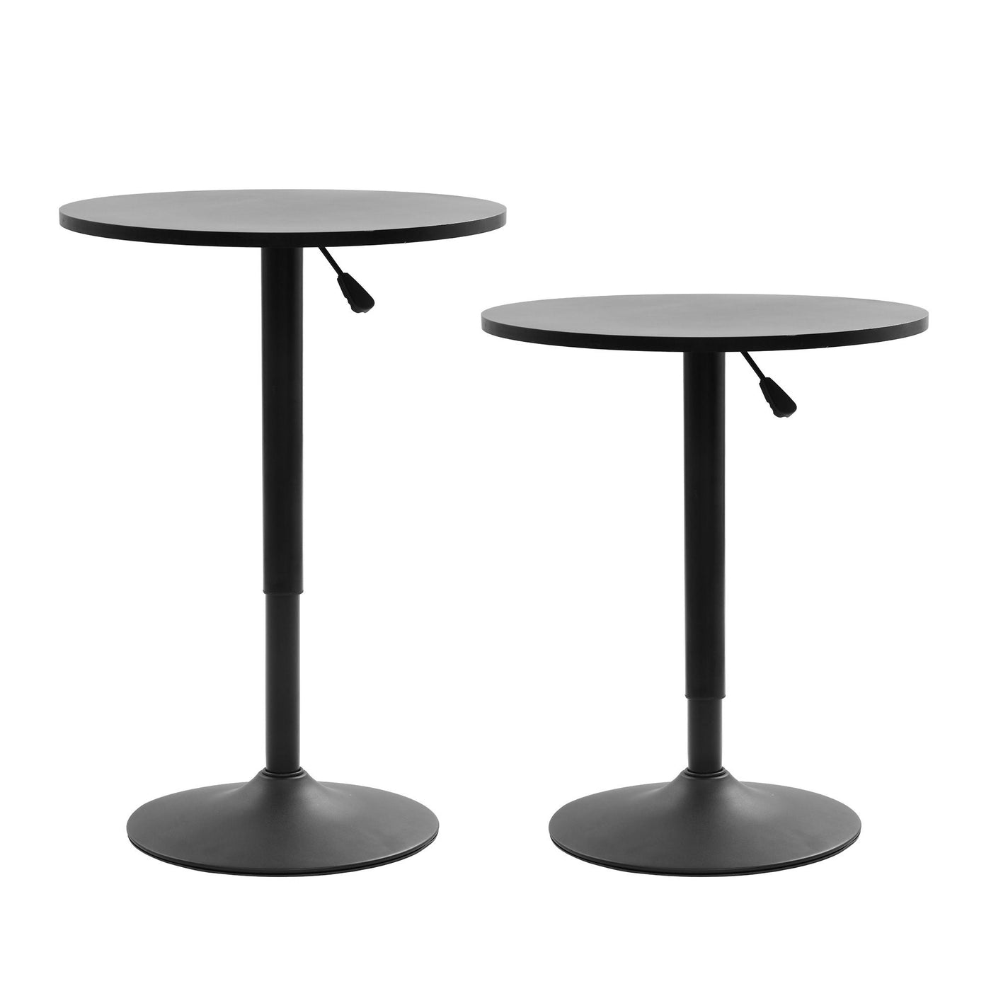 Bar Stools and Table Set 3PCS Dining Desk Kitchen Chairs Cafe Pub Black – product image 3