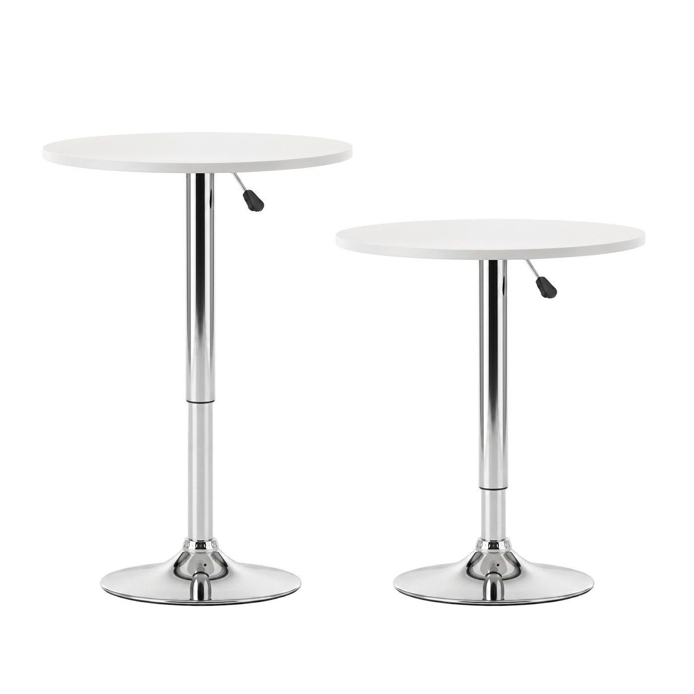 Bar Stools and Table Set 3PCS Dining Desk Kitchen Chairs Cafe Pub White – product image 3