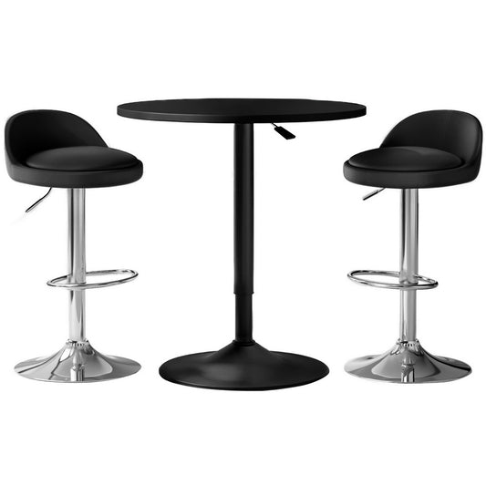 Bar Table and Stools Set Dining Desk Kitchen Chairs Cafe Pub – product image 1