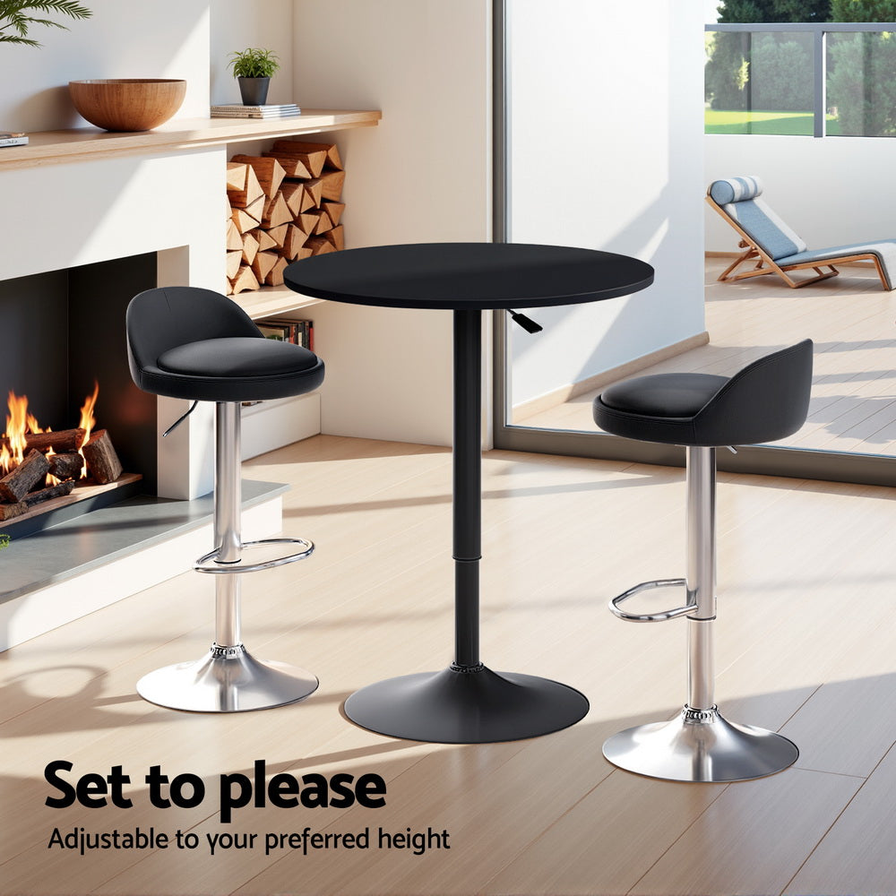 Bar Table and Stools Set Dining Desk Kitchen Chairs Cafe Pub – product image 5