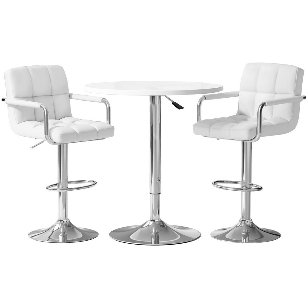 Bar Table and Stools Set Dining Desk Kitchen Chairs Cafe Pub – product image 1