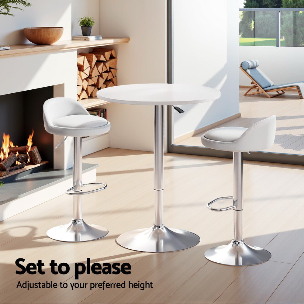 Bar Table and Stools Set Dining Desk Kitchen Chairs Cafe Pub – product image 5
