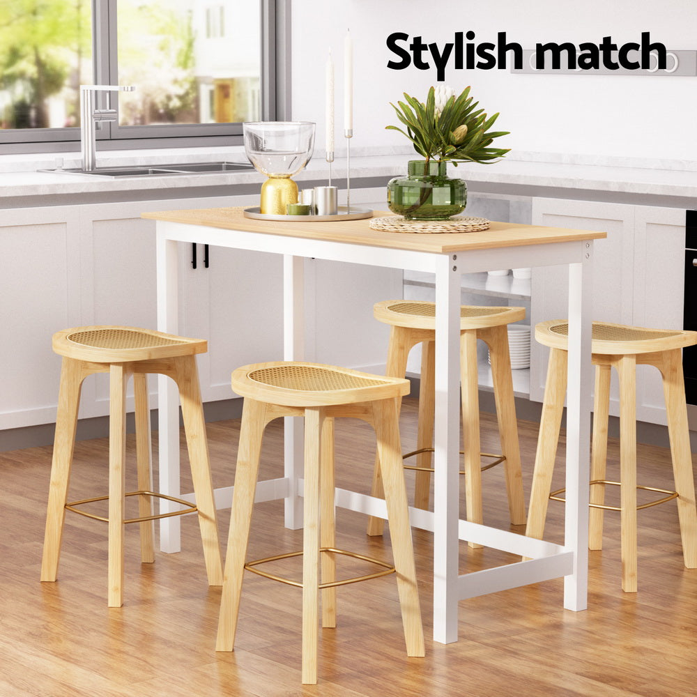 Bar Table and Stools Set Dining Desk Kitchen Chairs Cafe Pub – product image 5