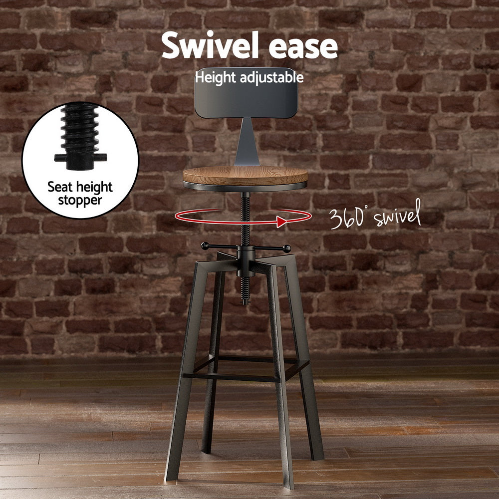 Bar Table and Stools Set Dining Desk Industrial Kitchen Chairs Cafe Pub – product image 5