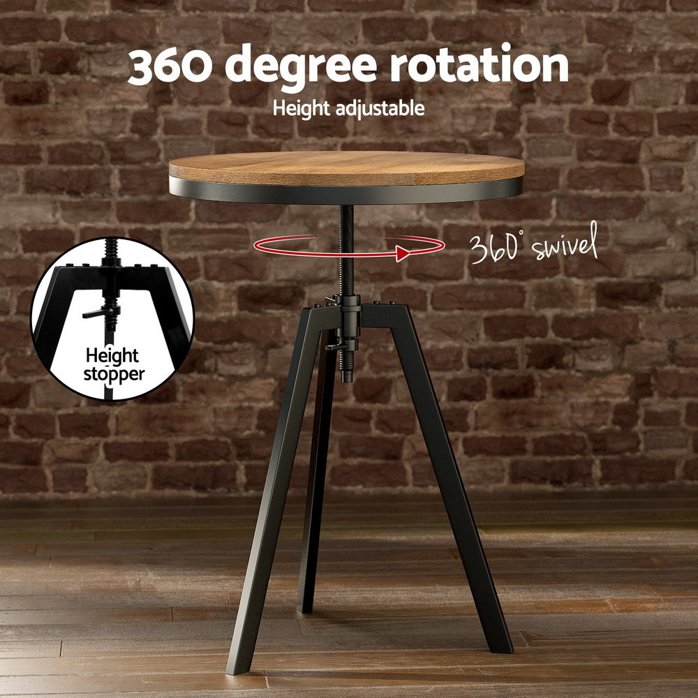 Bar Table and Stools Set Dining Desk Industrial Kitchen Chairs Cafe Pub – product image 6