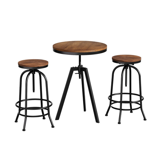 Bar Table Stools Set Dining Desk Industrial Kitchen Chairs Cafe Pub – product image 1