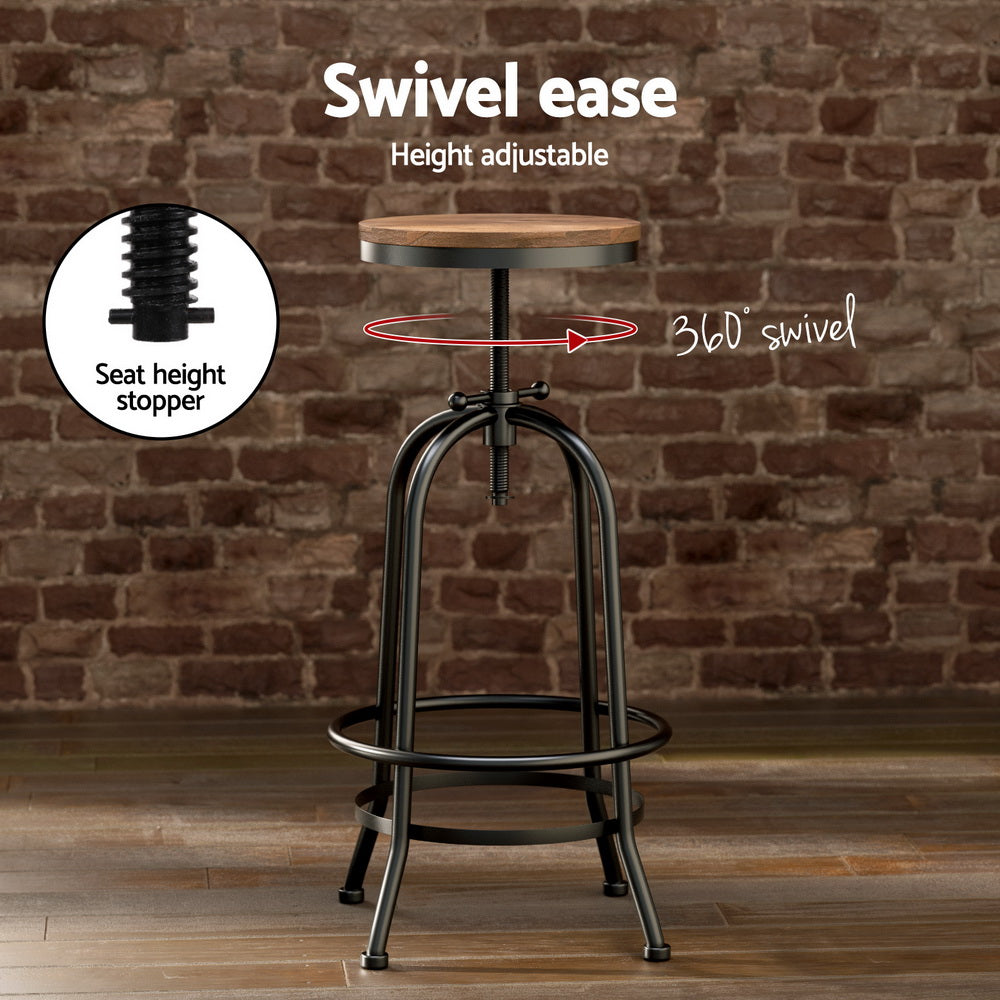 Bar Table Stools Set Dining Desk Industrial Kitchen Chairs Cafe Pub – product image 5