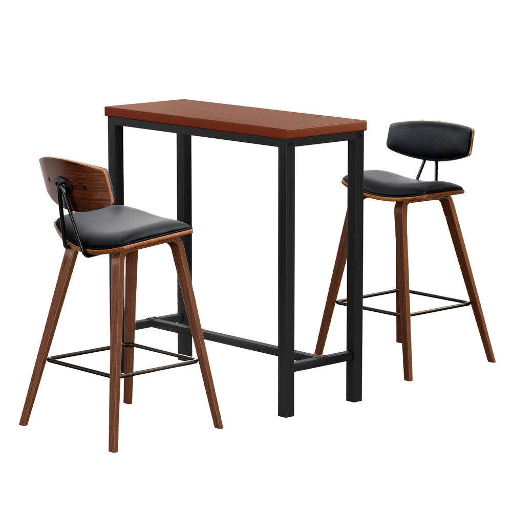 Bar Table and Stools Set Dining Desk Kitchen Chairs Cafe Pub – product image 3