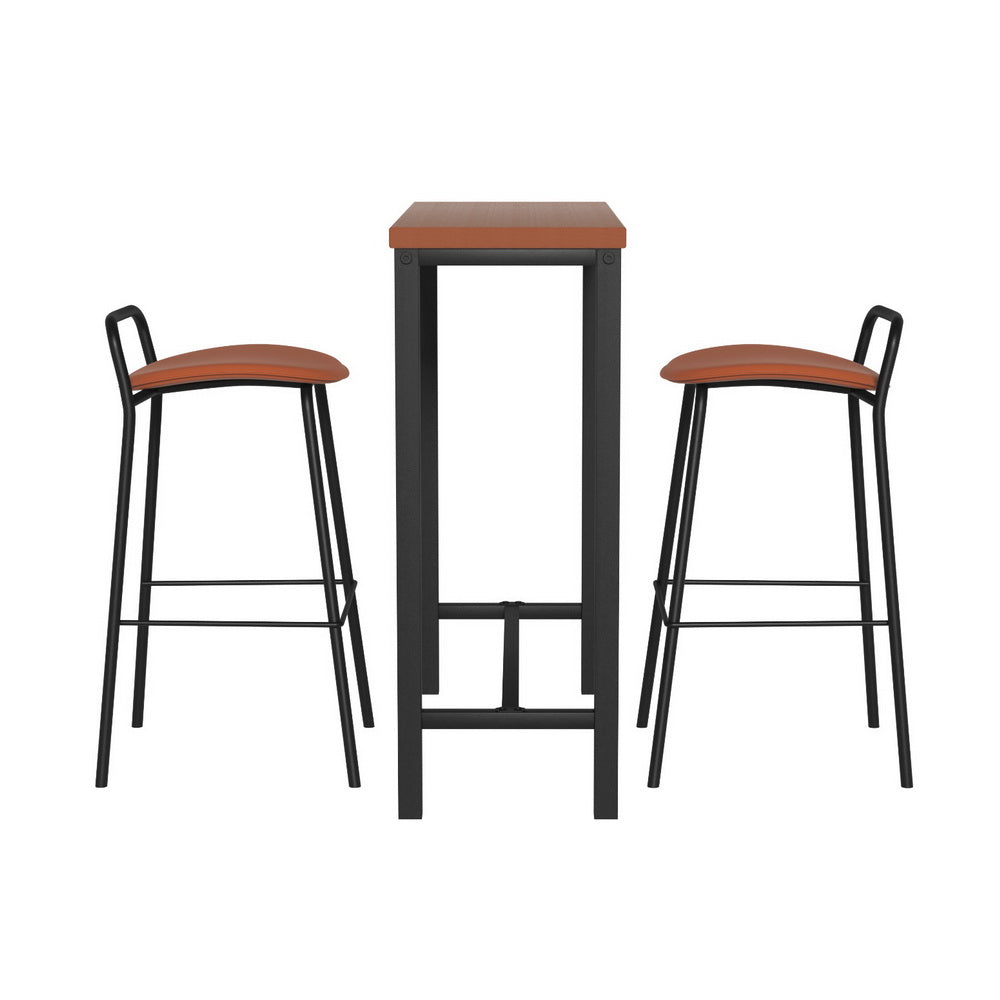 Bar Table and Stools Set Dining Desk Kitchen Chairs Cafe Pub – product image 5