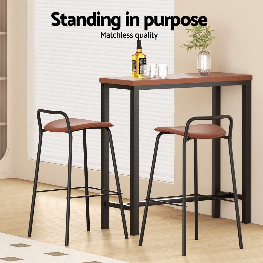 Bar Table and Stools Set Dining Desk Kitchen Chairs Cafe Pub – product image 6
