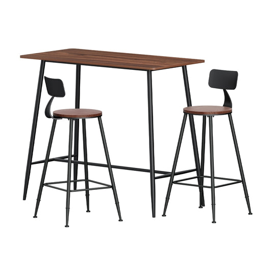 Bar Table and Stools Set Dining Desk Kitchen Chairs Cafe Pub – product image 1