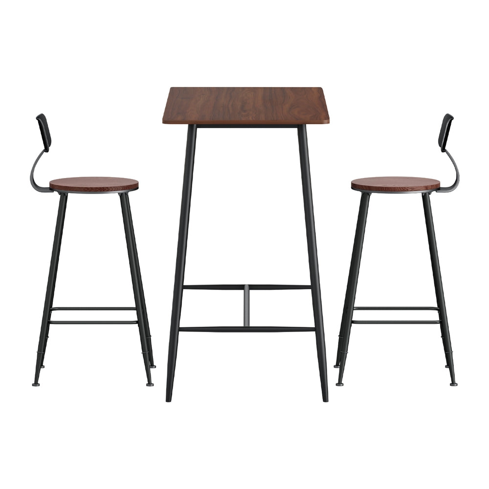 Bar Table and Stools Set Dining Desk Kitchen Chairs Cafe Pub – product image 4