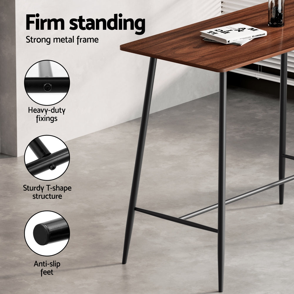 Bar Table and Stools Set Dining Desk Kitchen Chairs Cafe Pub – product image 6
