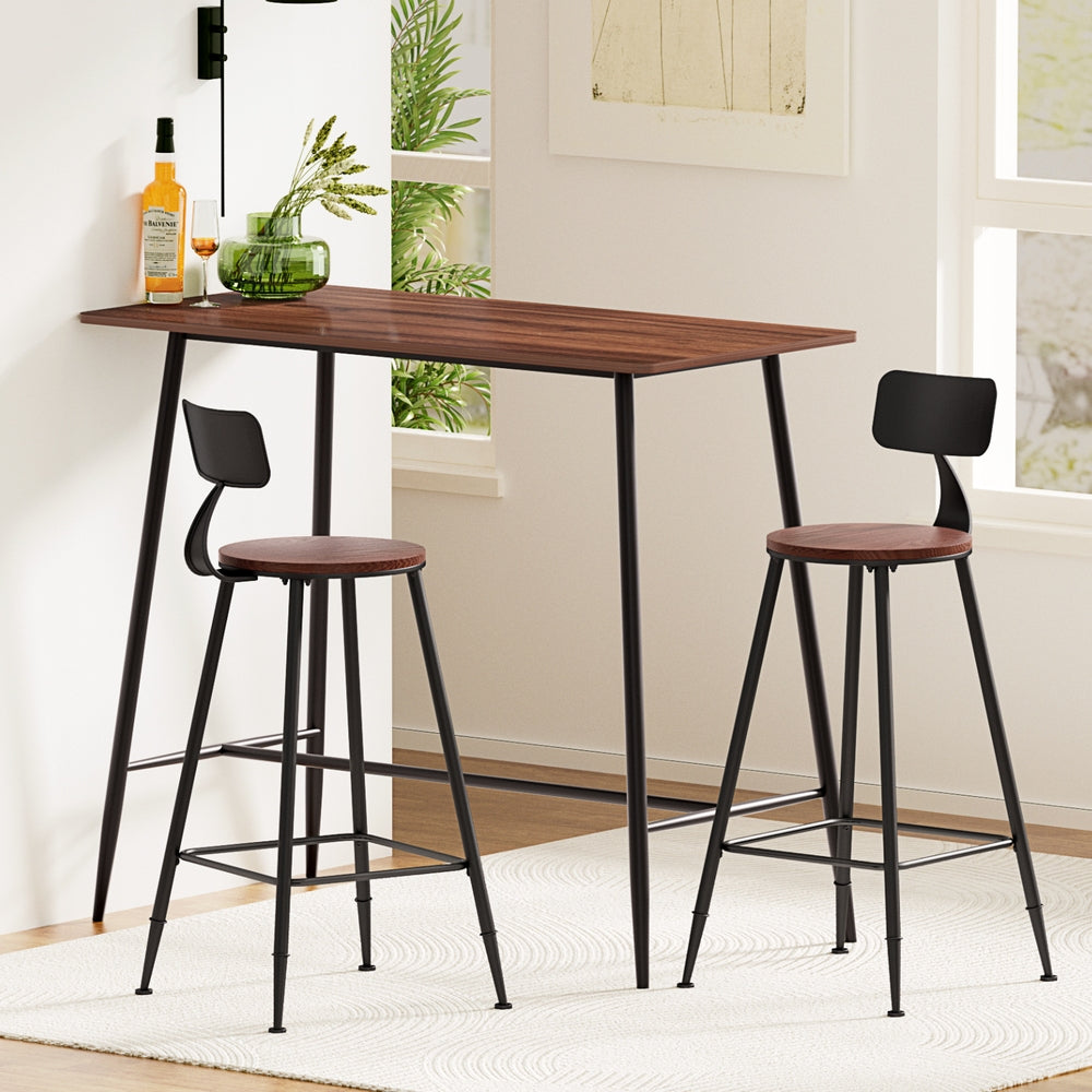Bar Table and Stools Set Dining Desk Kitchen Chairs Cafe Pub – product image 8