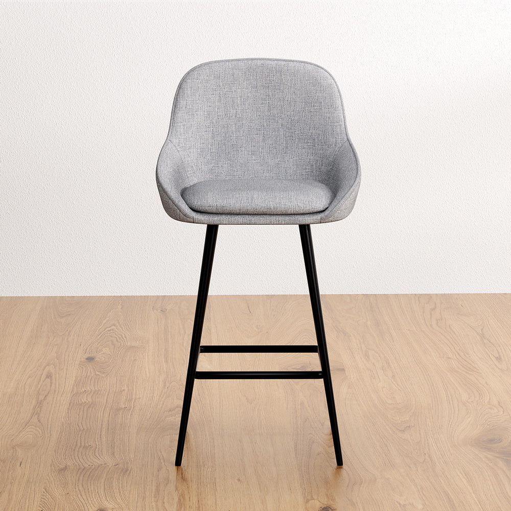 2x Bar Stools Upholstered Stool Counter Seat Kitchen Dining Chairs – product image 4