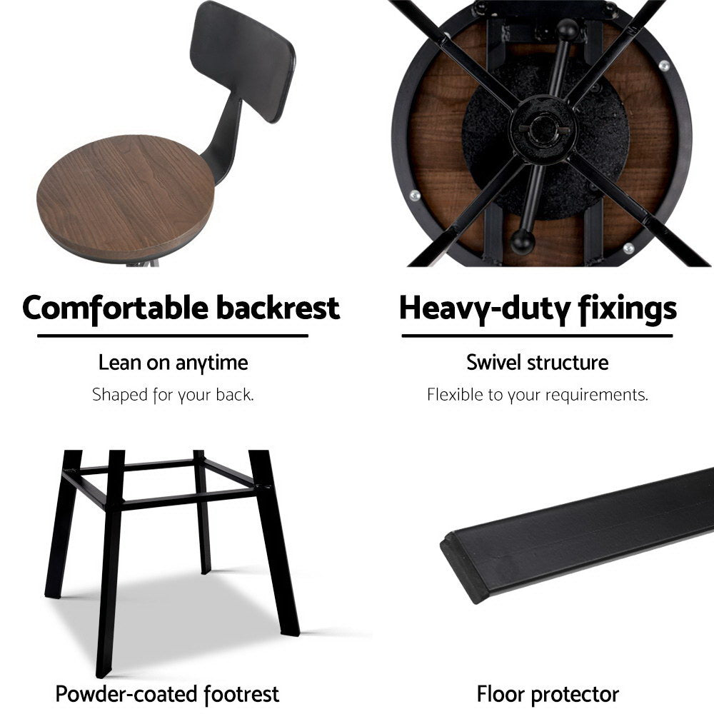 Bar Stools Kitchen Counter Chairs Vintage Metal Chairs – product image 3