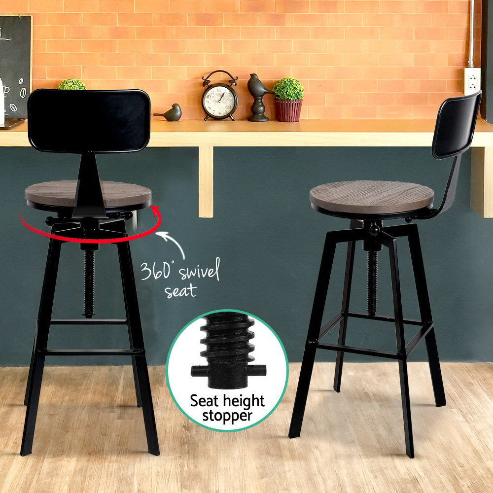 Bar Stools Kitchen Counter Chairs Vintage Metal Chairs – product image 5