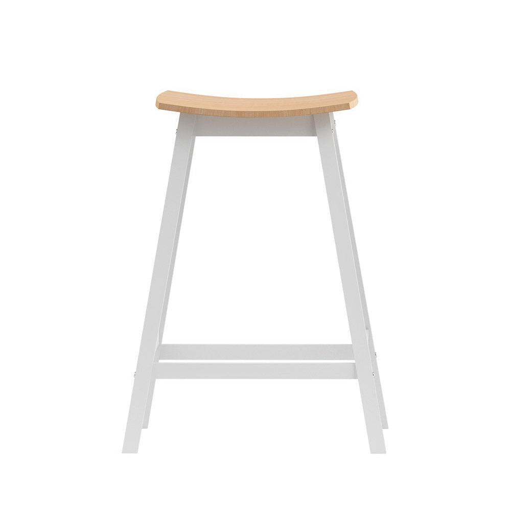2x Bar Stools Wooden Chairs Oak – product image 3