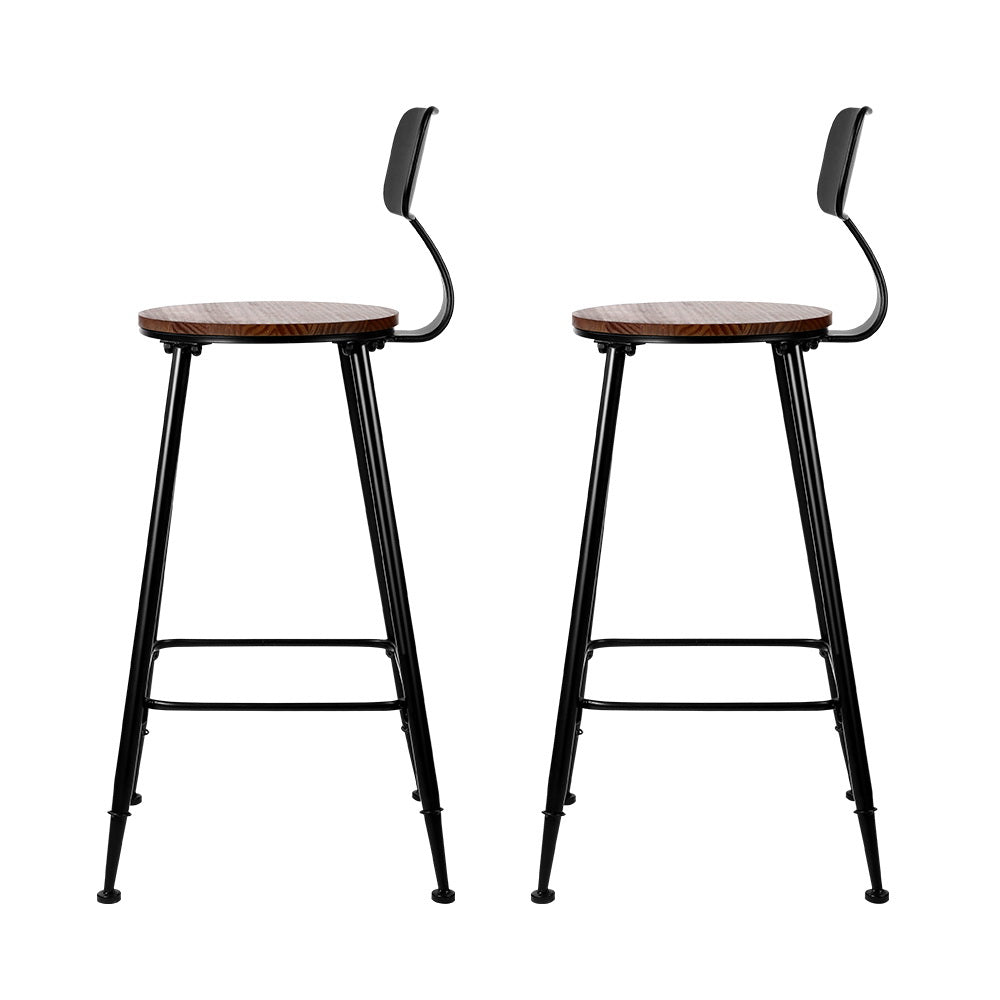 2x Bar Stools Vintage Metal Chairs – product image 3