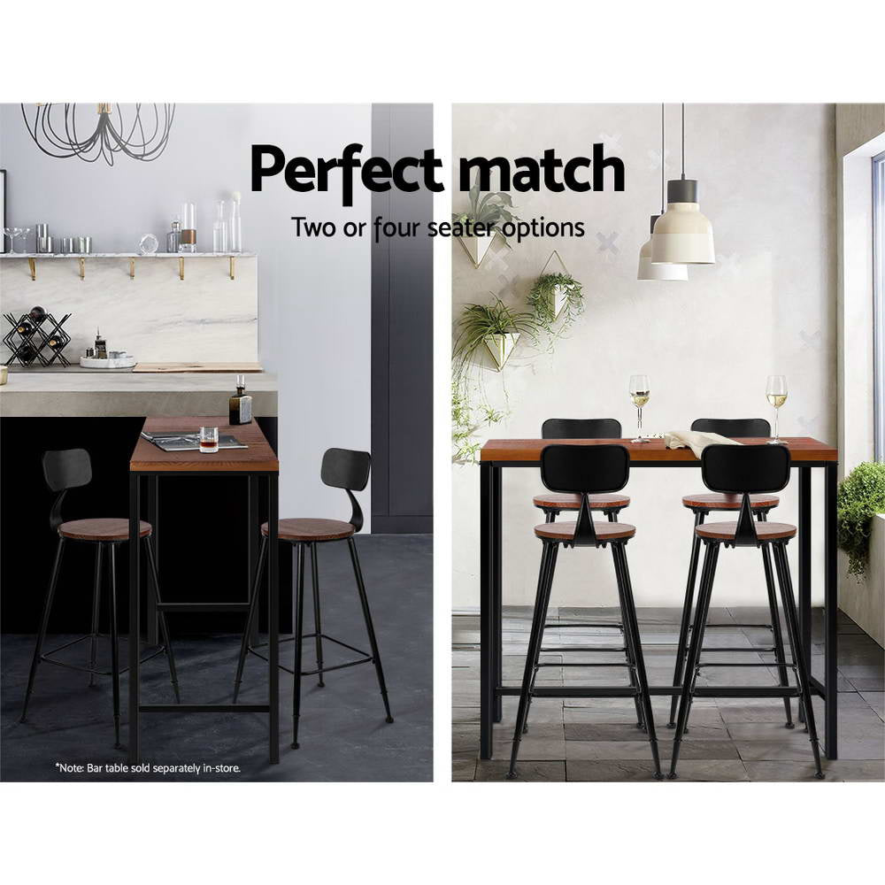 2x Bar Stools Vintage Metal Chairs – product image 5