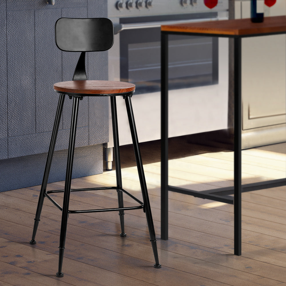 2x Bar Stools Vintage Metal Chairs – product image 7