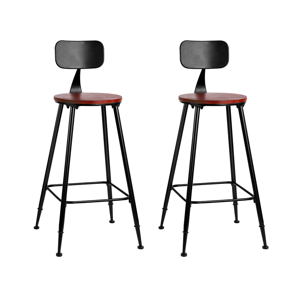 2x Bar Stools Vintage Metal Chairs – product image 8