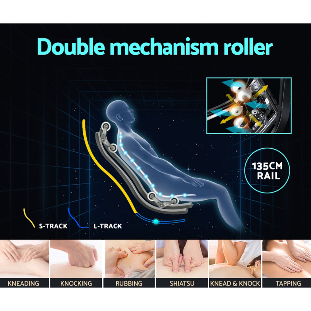 Livemor 4D Massage Chair Recliner SL Track Full Body Zero Gravity Massager Heated AI Body Scan Melisa