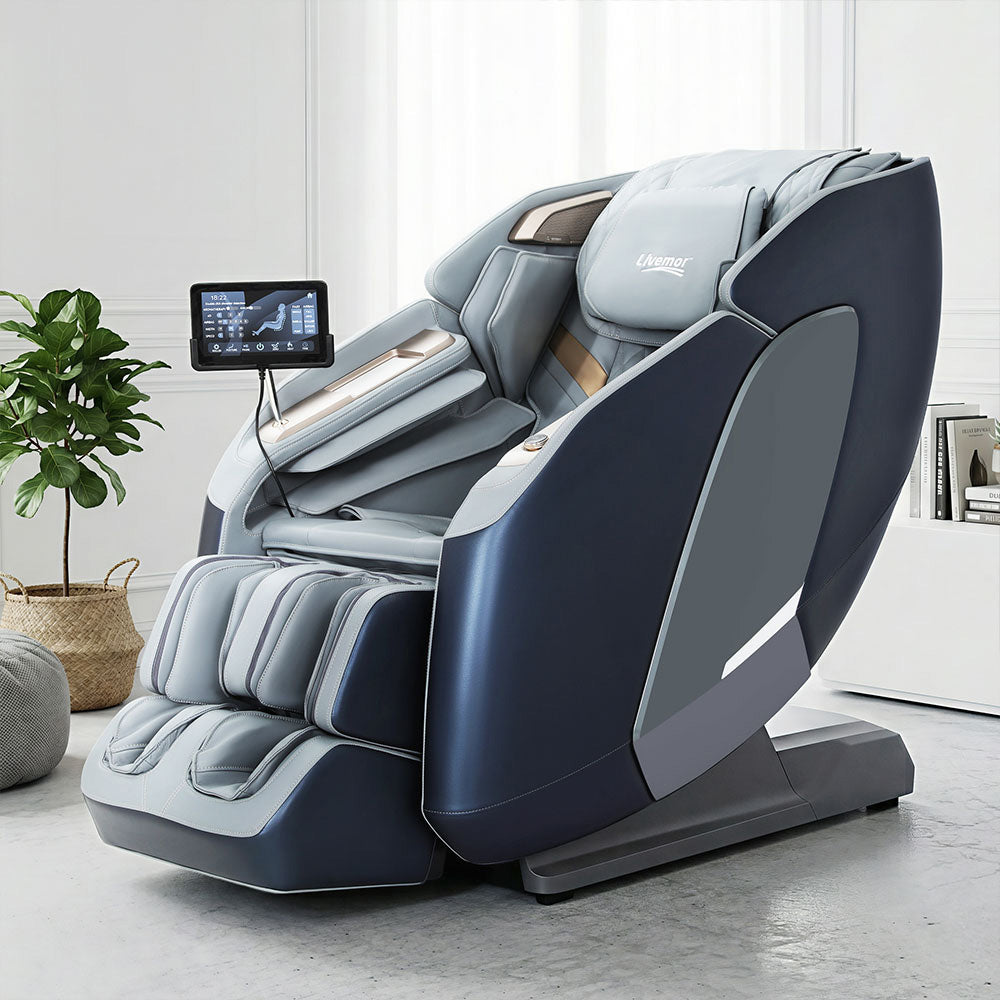Livemor 4D Massage Chair Recliner SL Track Full Body Zero Gravity Massager Heated AI Body Scan Melisa