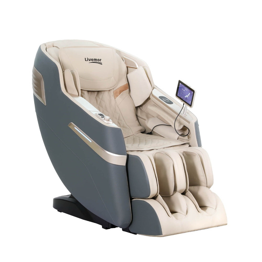Livemor 4D Massage Chair Recliner SL Track Full Body Zero Gravity Massager Heated AI Body Scan SINA