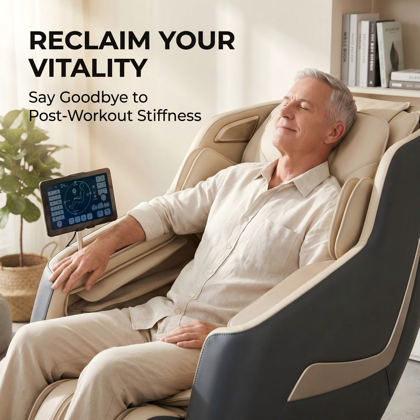 Livemor Massage Chair Electric Recliner Home Massager 3D Opal