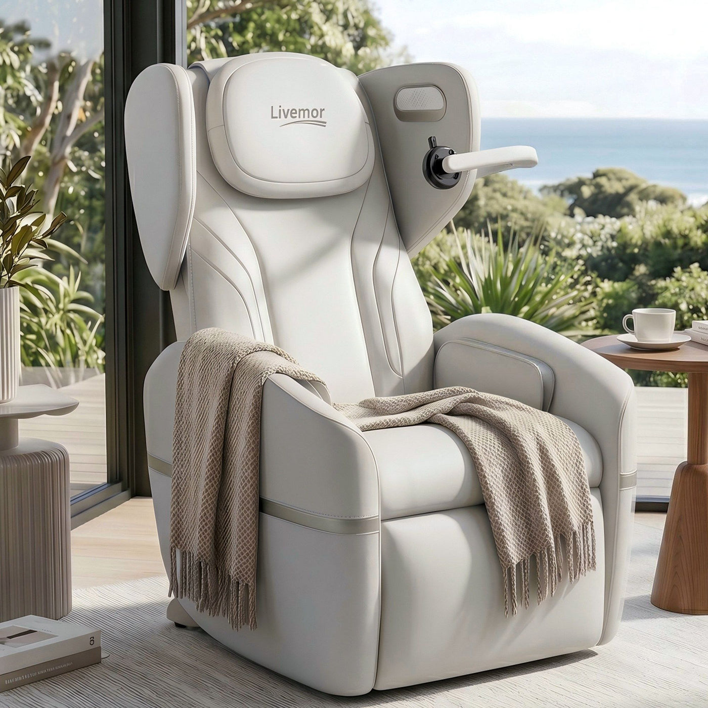 Livemor Massage Chair Electric Vibration Recliner Chair ZENO