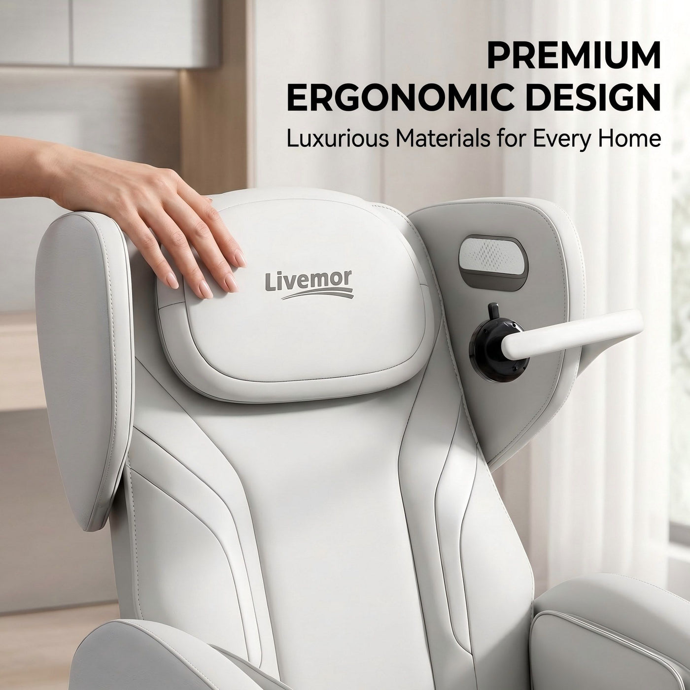 Livemor Massage Chair Electric Vibration Recliner Chair ZENO