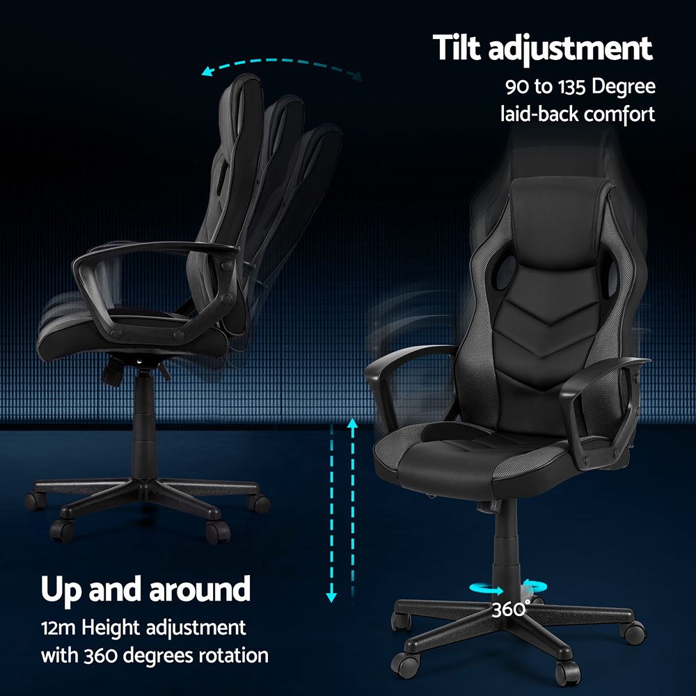 Artiss Gaming Office Chair Computer Chairs Grey