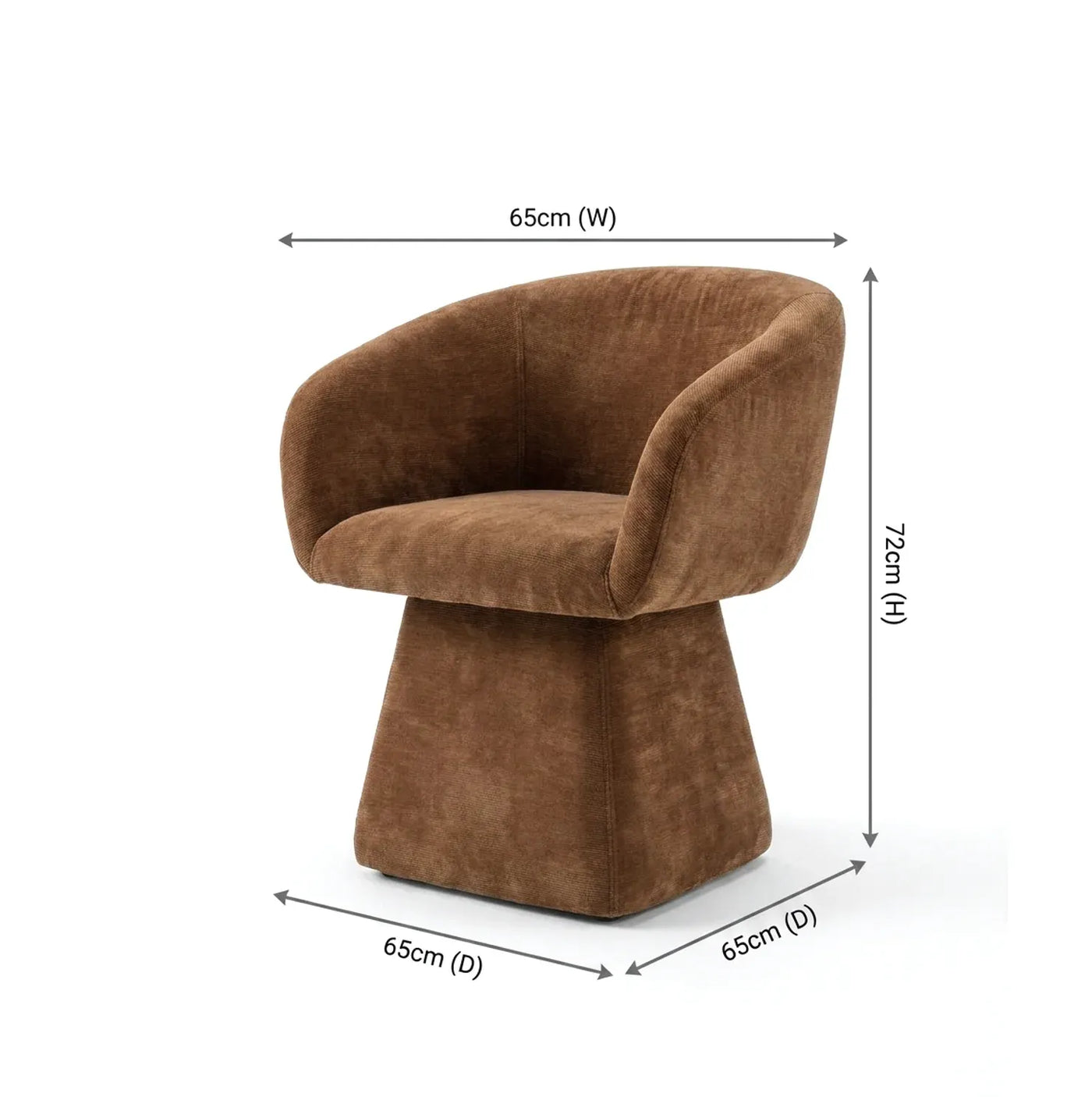 Interior Ave - Merlo Swivel Chair - Cinnamon