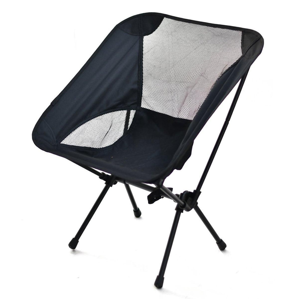 Outdoor Portable Lightweight Folding Camping Chair High Back Fishing Chair - Red