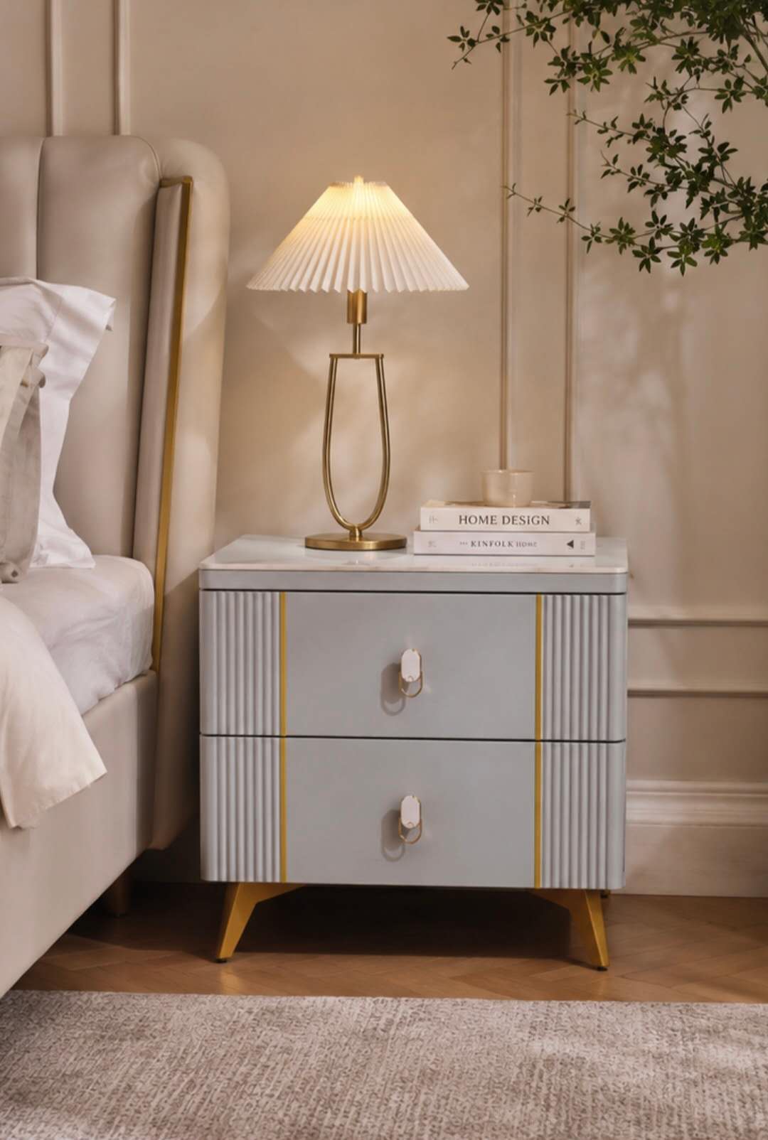Verona Marble Bedside Table