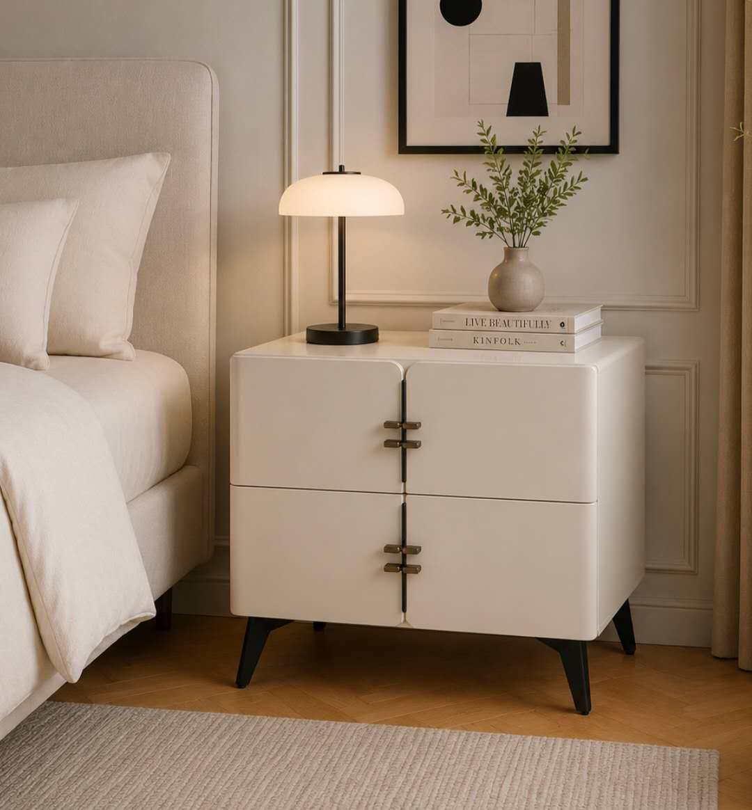 Milan Grey Bedside Table
