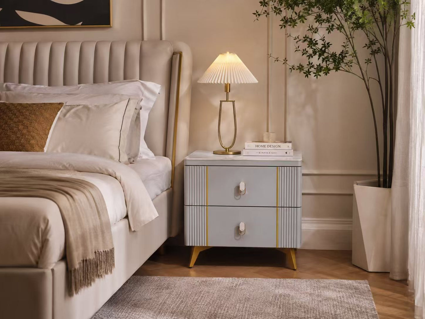 Verona Marble Bedside Table